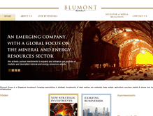 Tablet Screenshot of blumontgroup.com